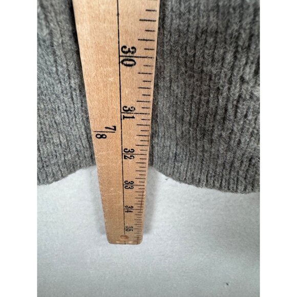 Madewell Ryder Cardigan Sweater light grey preppy‎ lagen look Wool sz M - Picture 5 of 6